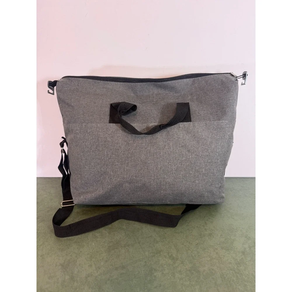 Acura Gray Travel Duffel Bag Weekend Gym Bag with Adjustable Strap Logo Lining